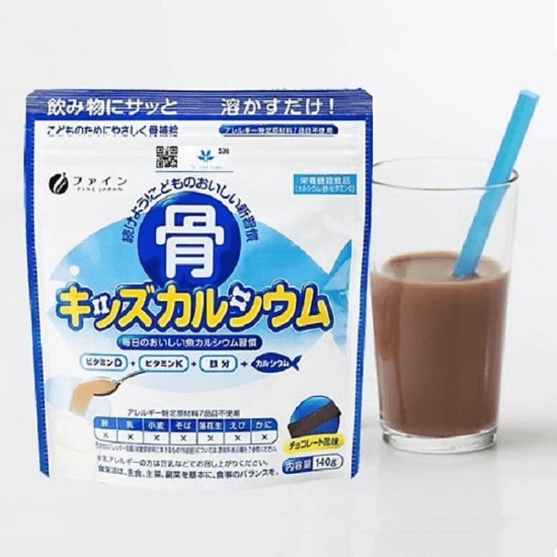 Bột Canxi cá tuyết Fine Japan vị sữa 100g