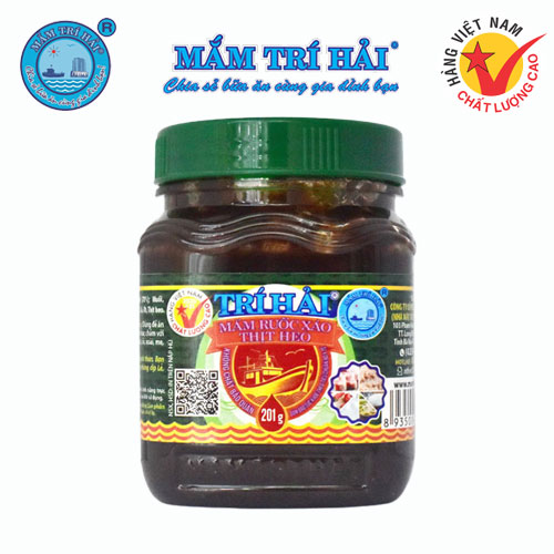 Mắm ruốc xào thịt heo Trí Hải 201g, dùng nấu/nêm món ăn làm tăng hương vị, thương hiệu Trí Hải, xuất xứ Việt Nam