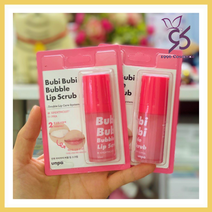 Bubi Bubi Lip - Gel sủi bọt tẩy tế bào chết môi Unpa Bubi Bubi Lip