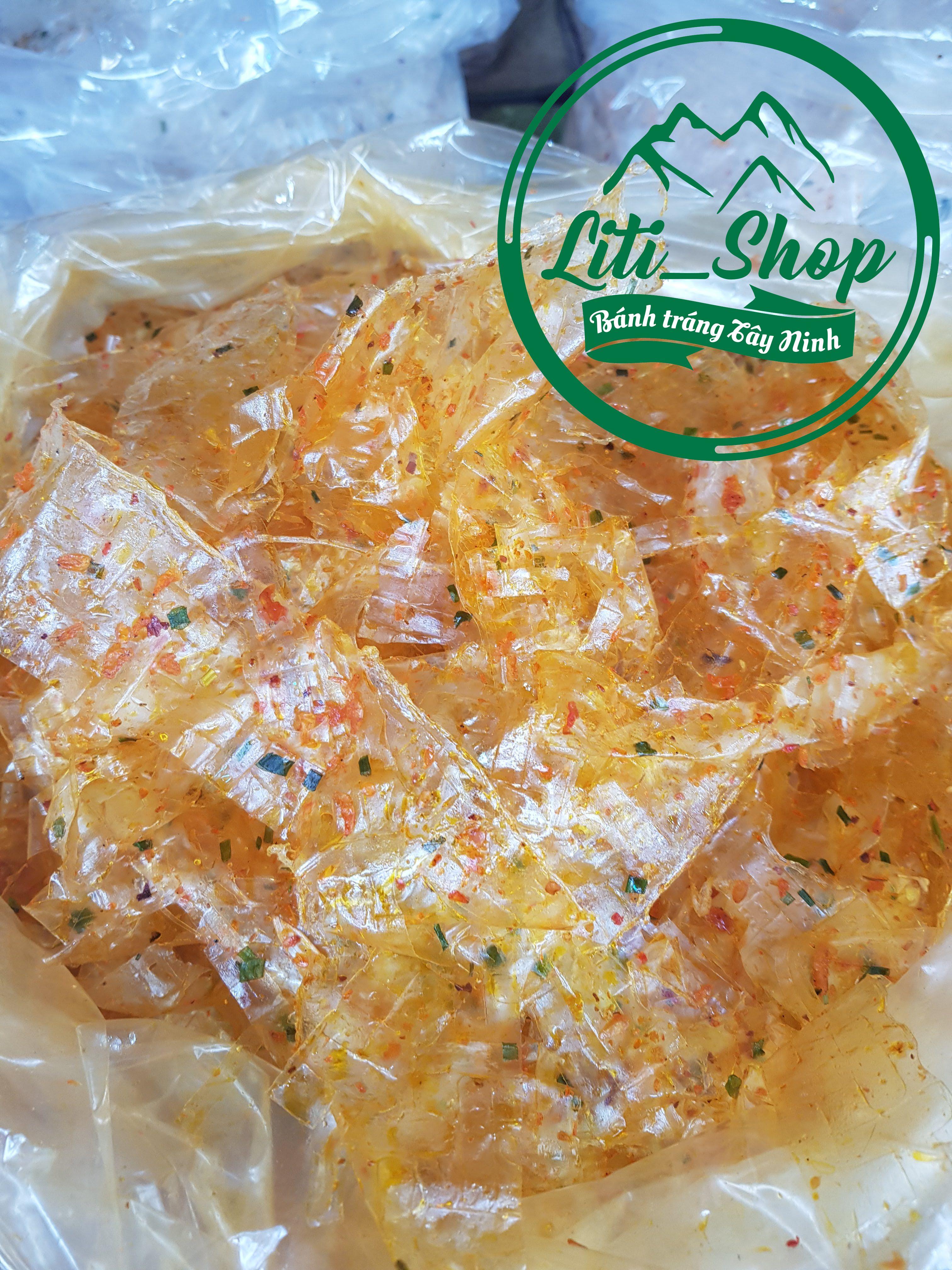 [500Gr] Bánh tráng Trộn Ruốc sate (Màu vàng)