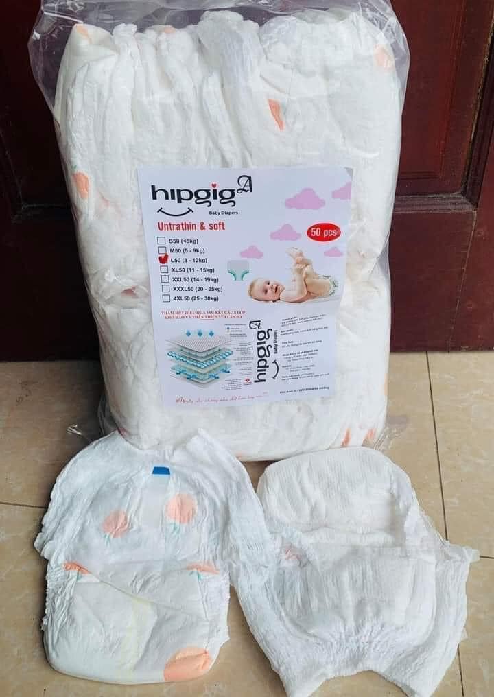 Tã/bỉm quần hipgig đủ size m/l/xl/xxl/xxxl 100 miếng giá rẻ