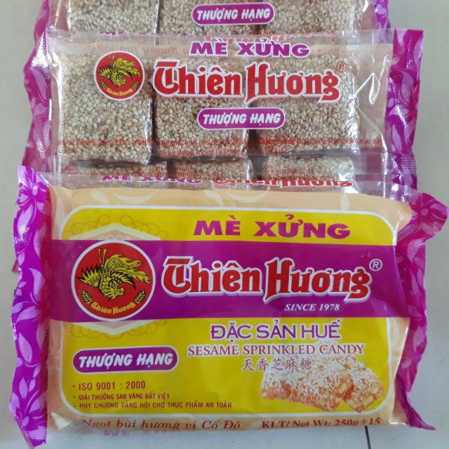 Kẹo mè xửng thượng hạng thiên hương chính gốc huế 250gr gói