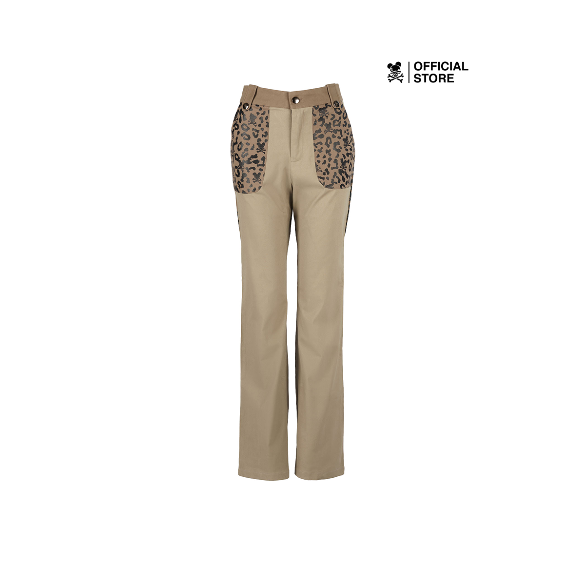 Quần dài nữ bad habits khaki leopard pants - local brand chính hãng