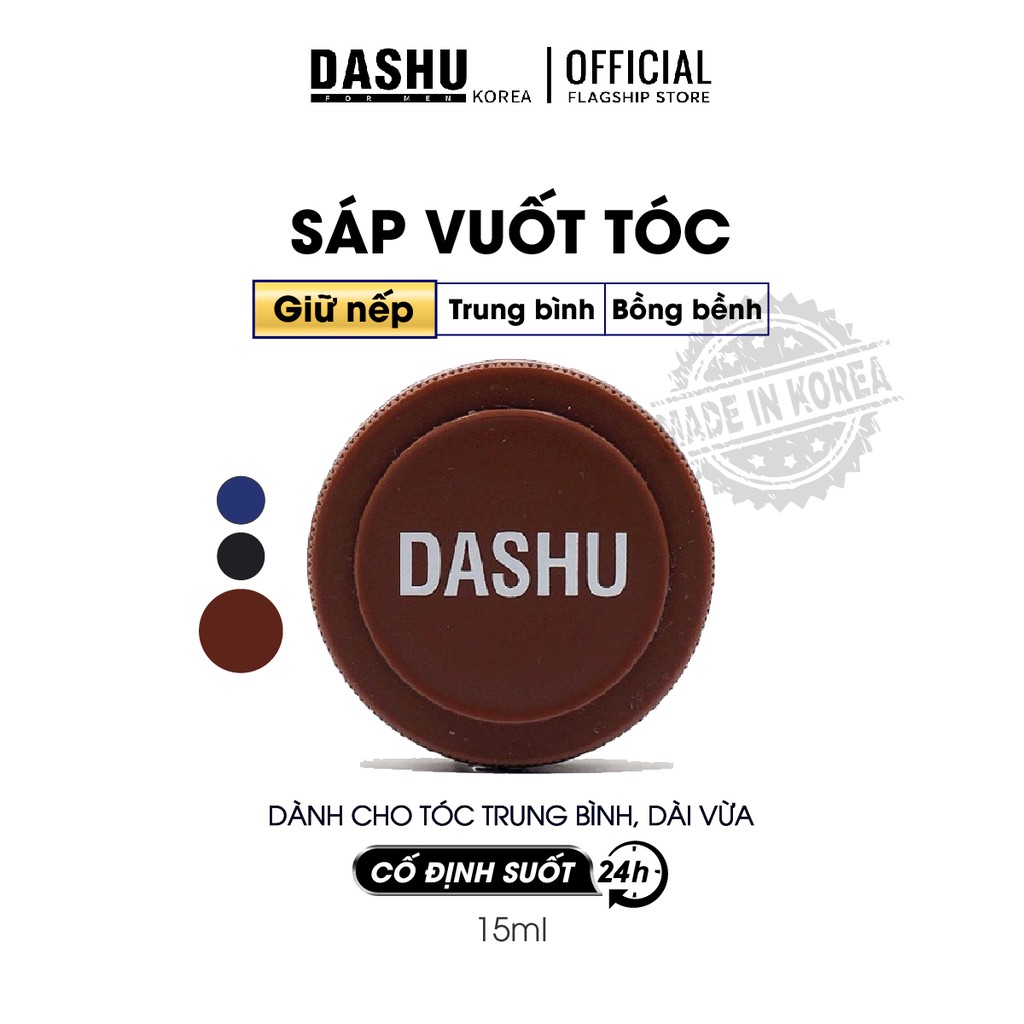 Sáp vuốt tóc nam Dashu for Men Wild Design Muscle Wax 15ml, wax hair độ cứng 6-7, độ bóng 1, phù hợp với tóc dài, tóc mềm, tóc uốn xoăn, uốn sóng, dùng cho cả nam và nữ làm tăng độ phồng, độ dày cho tóc.
