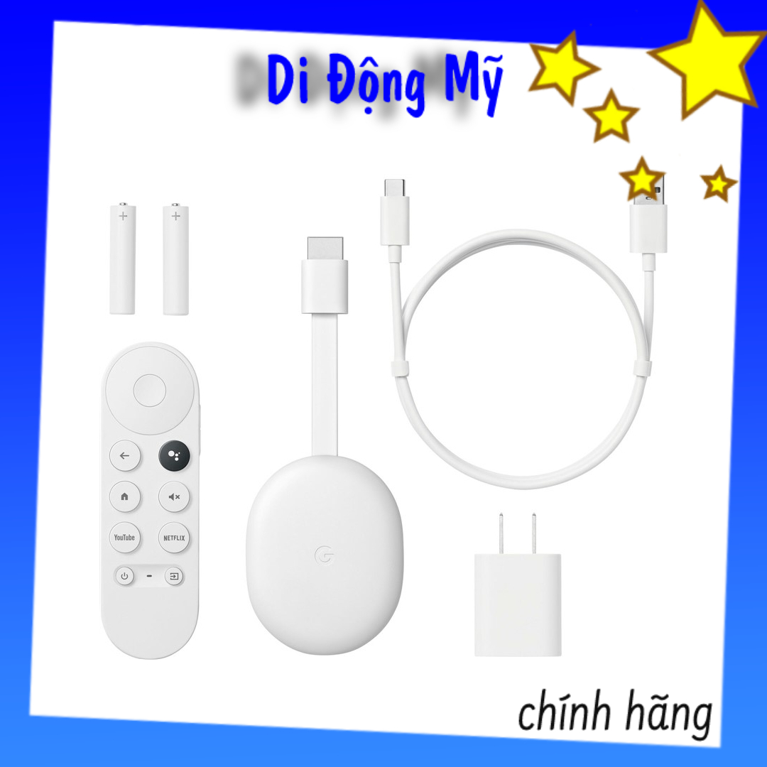 Google chromecast tv 4k / hd - bộ điều khiển thông minh tích hợp google tv box 4k / hd