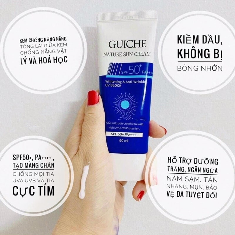 Kem chống nắng guiche nature sun cream chính hãng