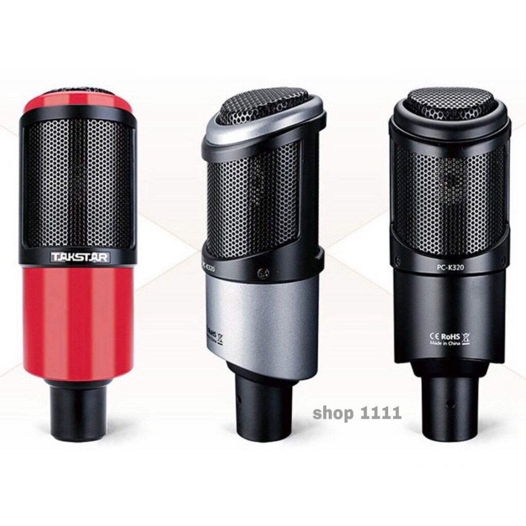 Mic thu âm livestraem Talkstrar pc k320 tặng dây mic Canon