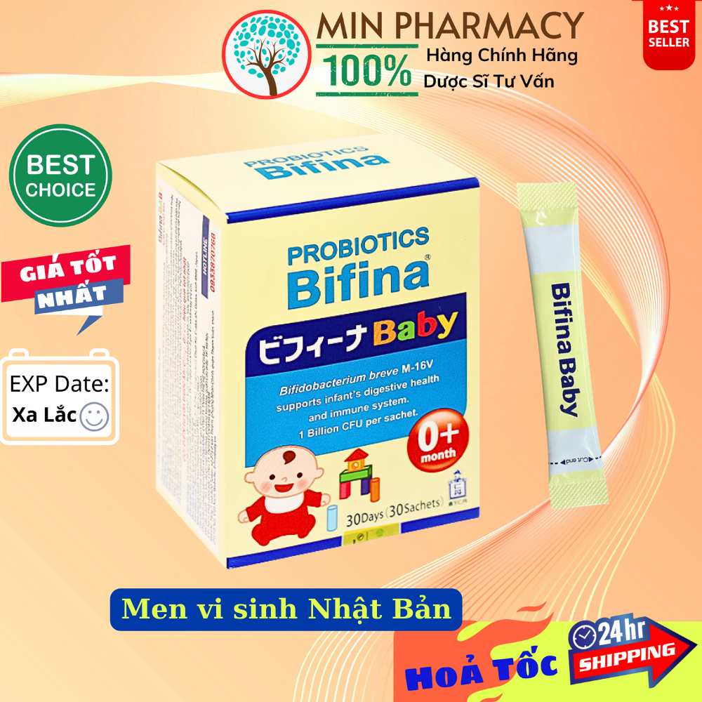 COMBO 10 gói Men vi sinh Probiotics Bifina Baby Nhật Bản bổ sung lợi khuẩn
