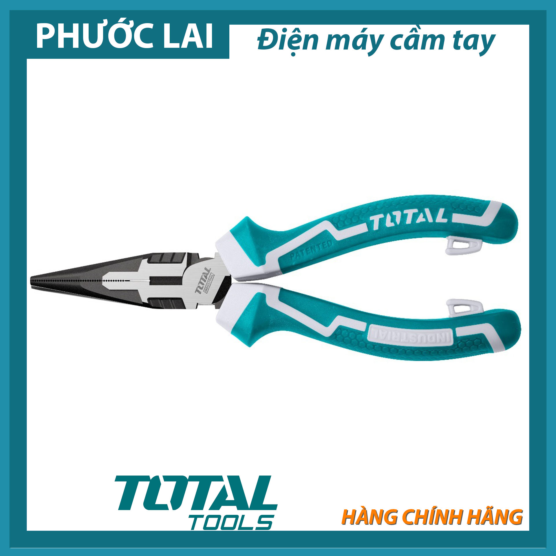 Kìm mũi nhọn cao cấp 6" total tht220606s