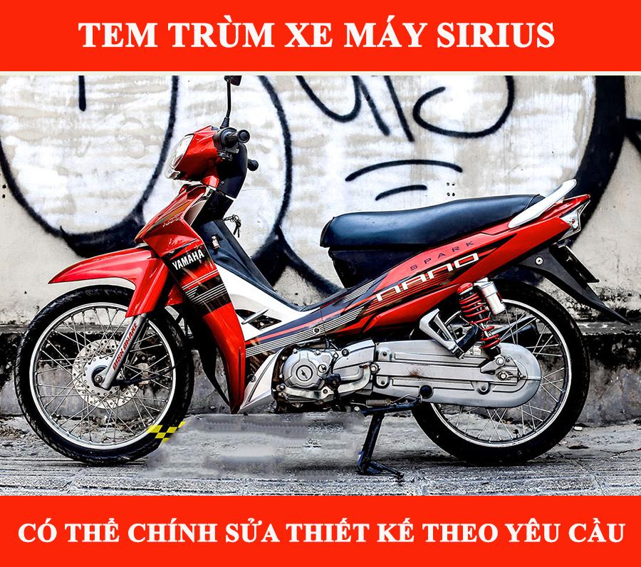 Dàn áo xe sirius RC đỏ đen  Shopee Việt Nam