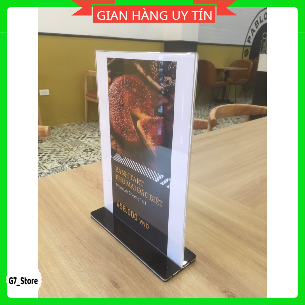 Menu mica/kệ mica a4/a5 hàng đẹp