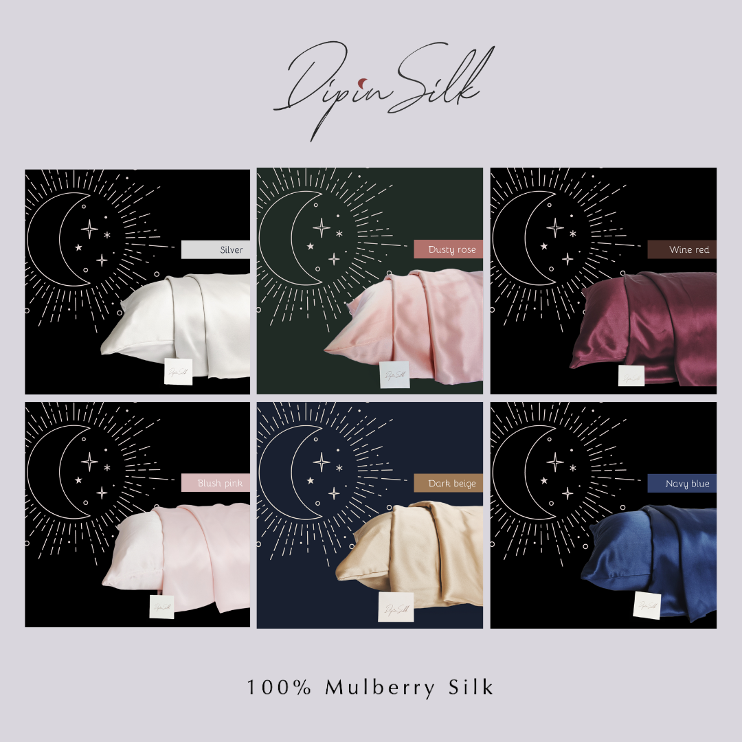 Vỏ gối lụa tơ tằm 100 % mulberry silk grade 6a 19mm cao cấp - chống lão hoá, giữ ẩm cho da, giảm xơ rối tóc
