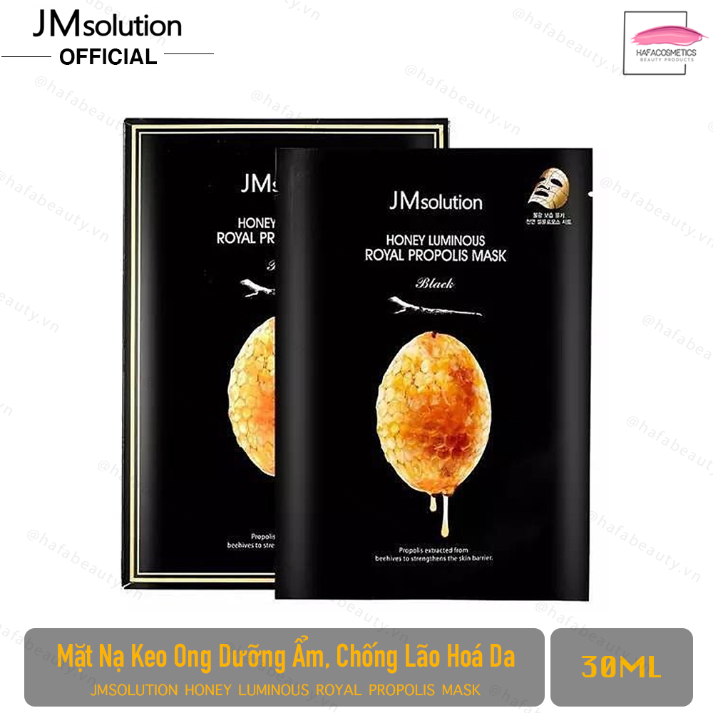 Mặt Nạ Keo Ong Dưỡng Ẩm Sâu, Chống Lão Hoá Da JMsolution Honey Luminous Royal Propolis Mask 30ml _ JMsolution Chính Hãng