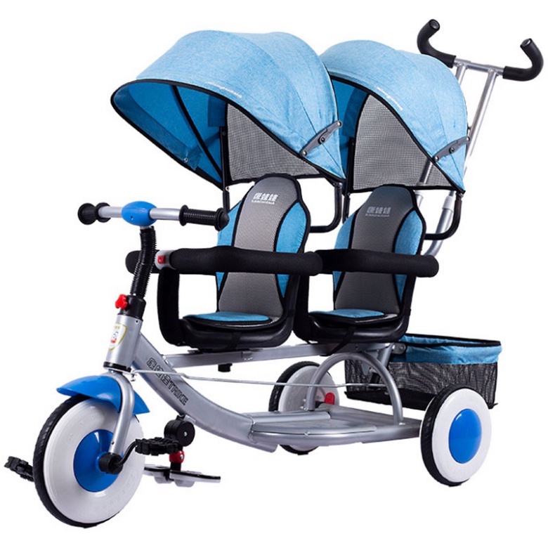 Xe đẩy đôi 3 bánh cho bé mẫu mới
