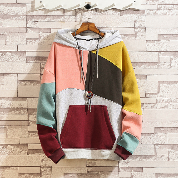 ÁO HOODIE THIẾT KẾ KIỂU NHIỀU MÀU PHỐI TÚI CHÂT LIỆU NỈ CAO CẤP