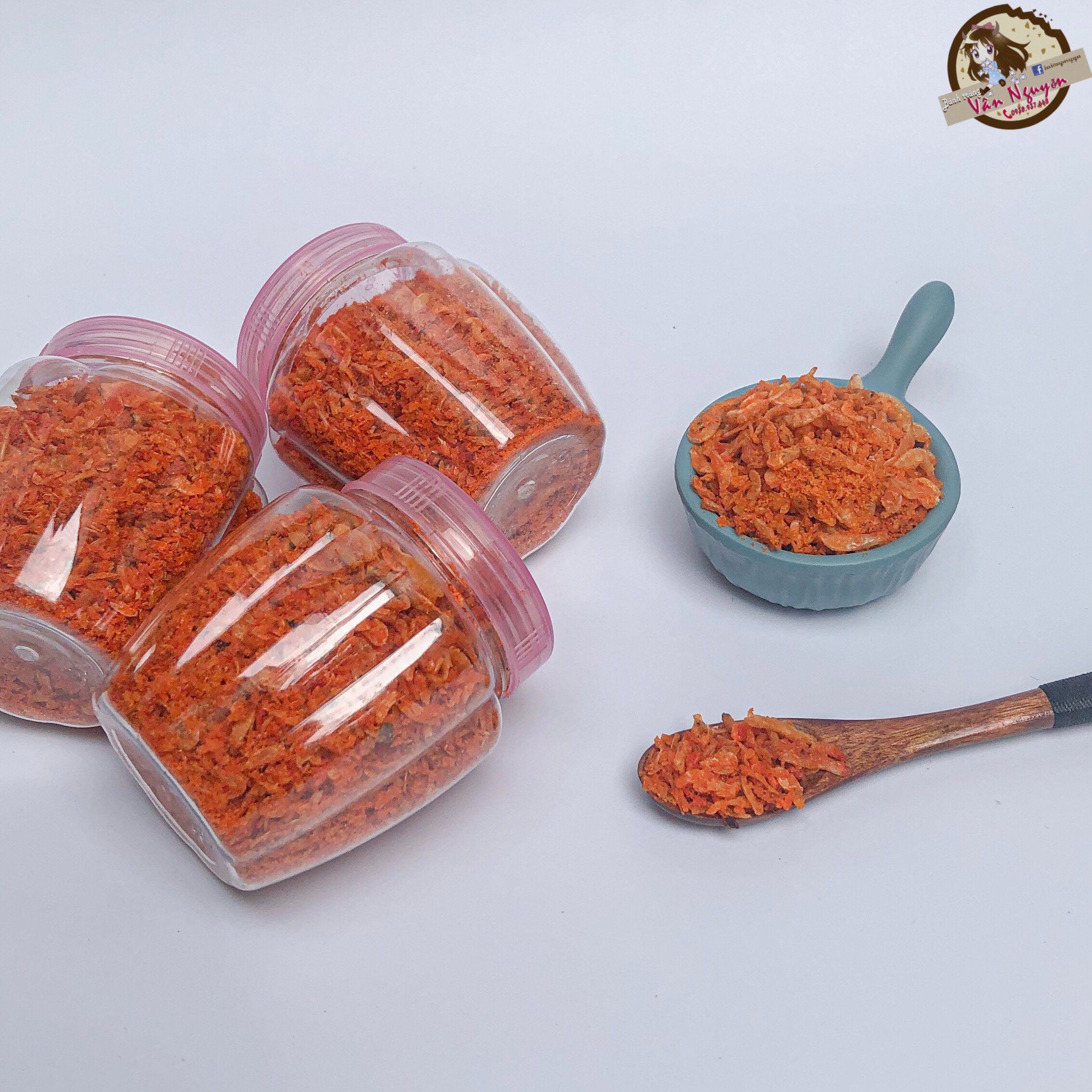 Ruốc sấy khô giòn thơm ngon hủ 50gr ăn bánh tráng. Bánh tráng VÂN NGUYỄN