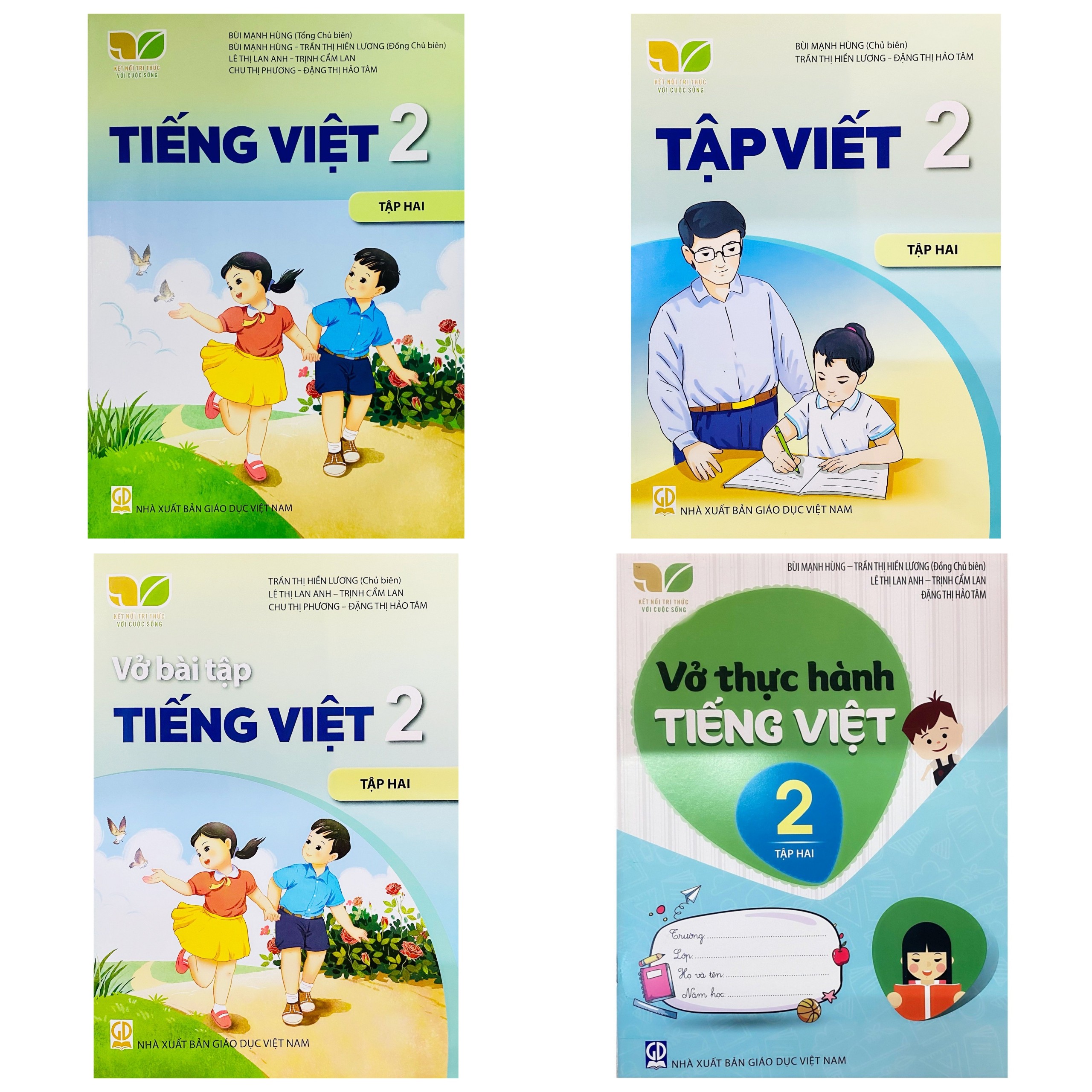 Edubook - Combo Tiếng Việt lớp 2 tập 2 (Bộ 4 cuốn) Kết nối tri thức với cuộc sống