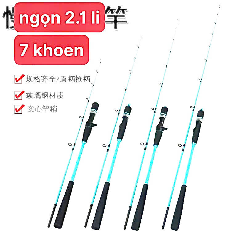 CẦN JIG DRAGON CÂU BÈ CÂU SÔNG HỒ NGỌN 2.4 VỚI 2.1LI KHOEN 8 ĐẦU PU CHỐNG XOẮN TẢI MỒI 50 ĐẾN 200GAM