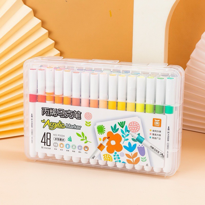 Bút màu acrylic, marker cao cấp, vẽ được trên mọi chất liệu