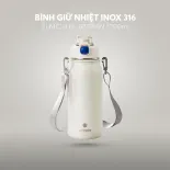 (Chỉ 23.04)Bình giữ nhiệt inox 316 Elmich EL8331 dung tích 1L