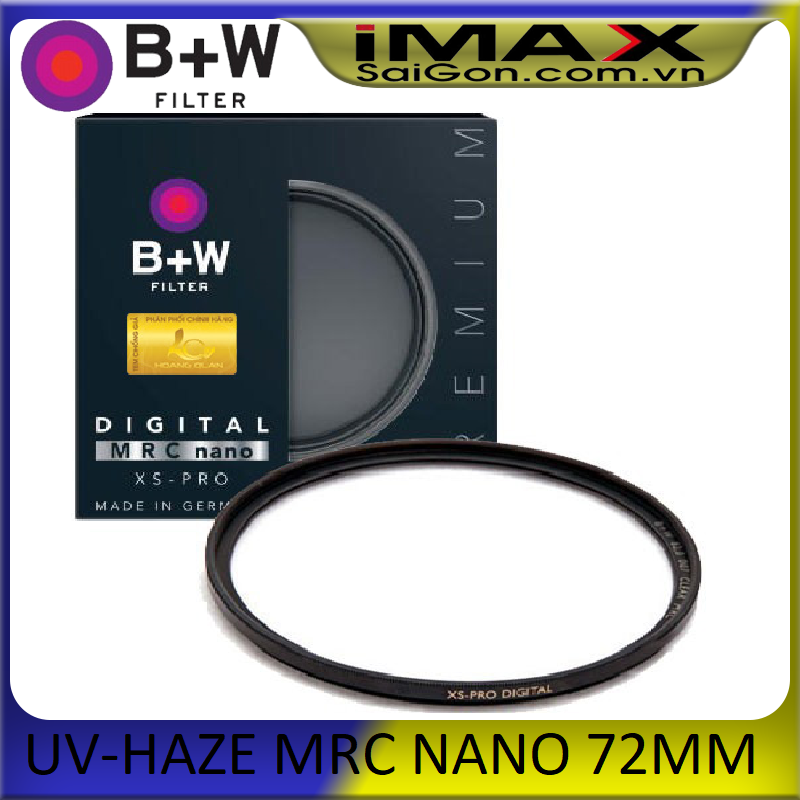 Kính lọc filter b+w xs-pro digital 010 uv-haze mrc nano 72mm