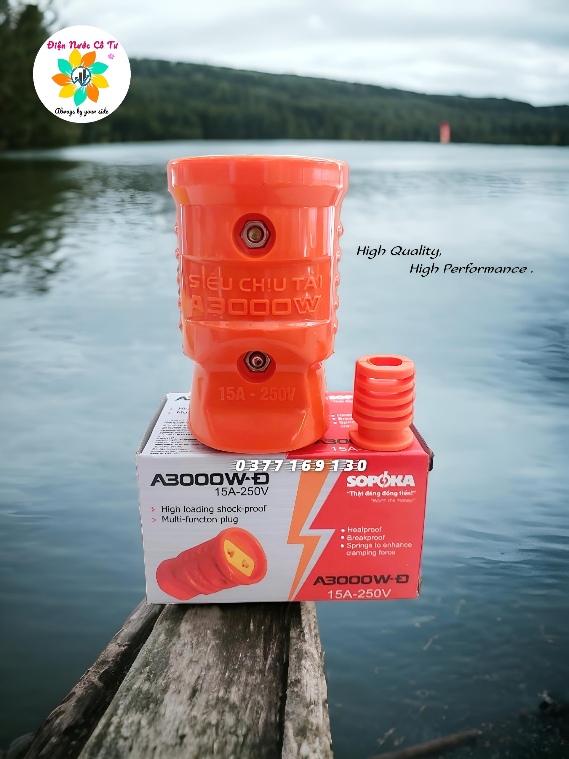 Phích cắm cái phích nối siêu chịu tải Sopoka A3000W