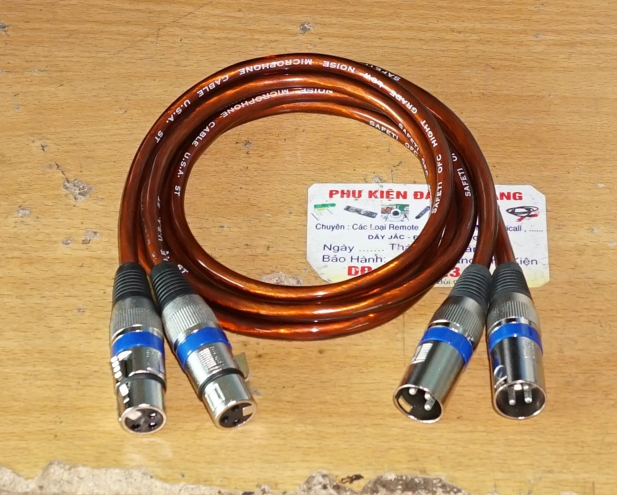 Conbo anh Hùng , 25m dây loa , cặp canon 3m