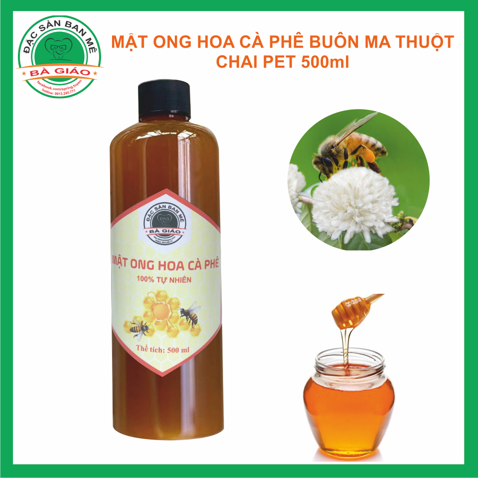 Mật ong hoa cà phê đặc sản Buôn Ma Thuột chai 500ml