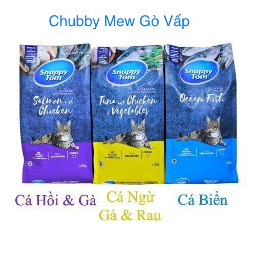 Snappy tom thức ăn hạt khô dành cho mèo - petshop chubby mew