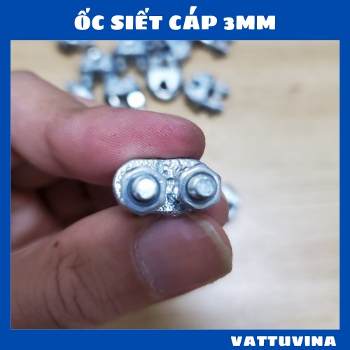 Ốc siết cáp 3ly cóc kẹp cáp - kim khí vattuvina