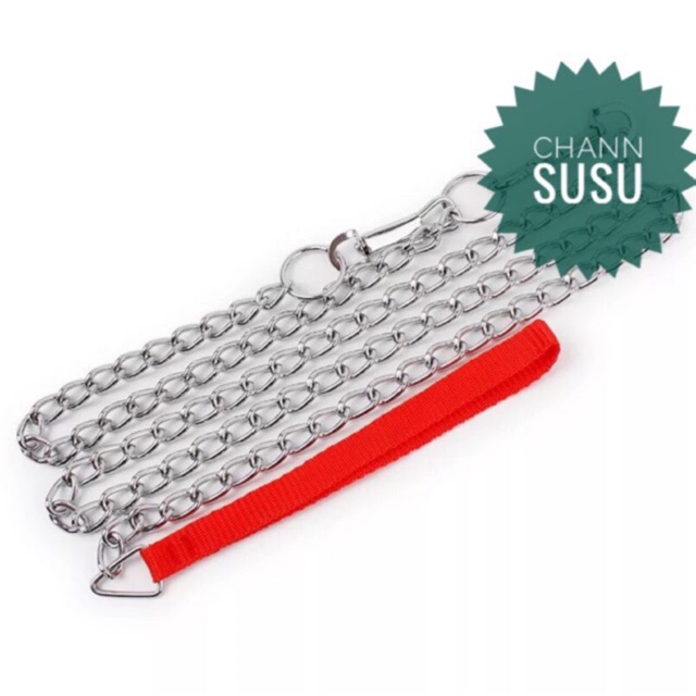 Dây dắt chó mèo - dây xích inox không gỉ dắt chó mèo - channsusu pet shop
