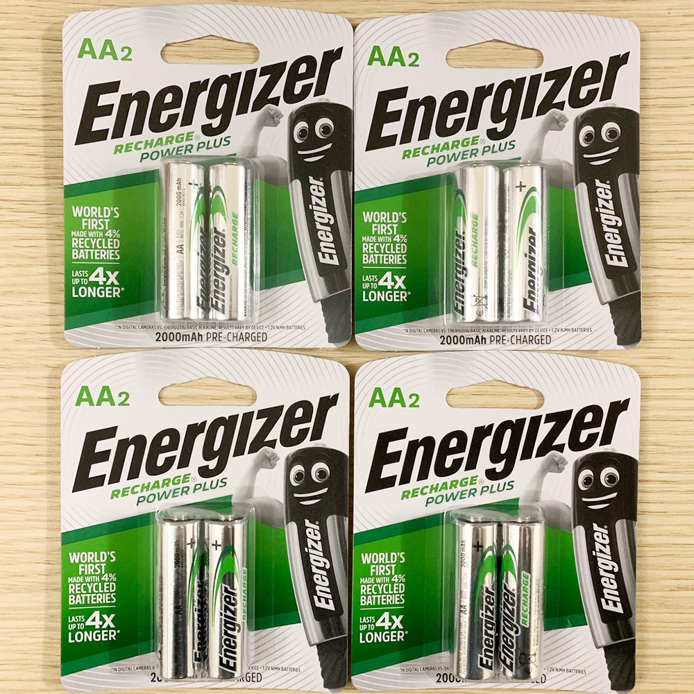 4 vỉ Pin sạc AA Energizer 2000mah chính hãng