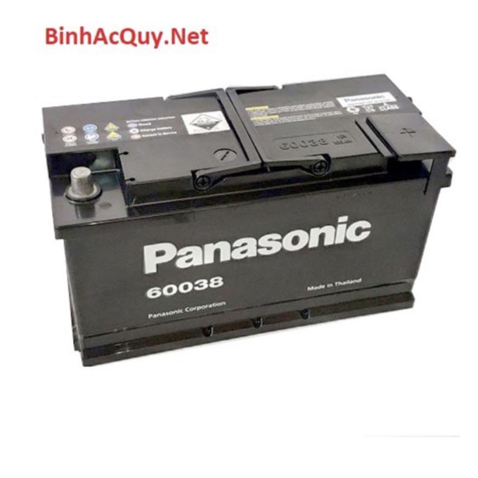 Bình ắc quy khô Panasonic 12V-100AH cho ô tô Chevrolet, động cơ, moto