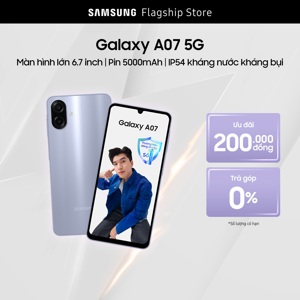 Điện thoại Samsung Galaxy A07 5G (4-128GB) - Hàng chính hãng