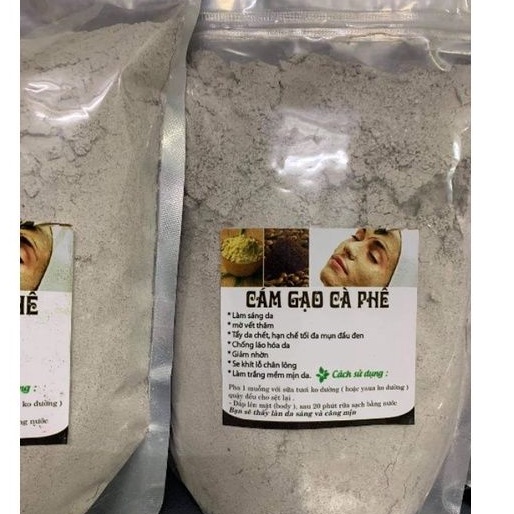 Hoàn tiền 15% - ✅ bột cám gạo cà phê gói 1kg tẩy da chết