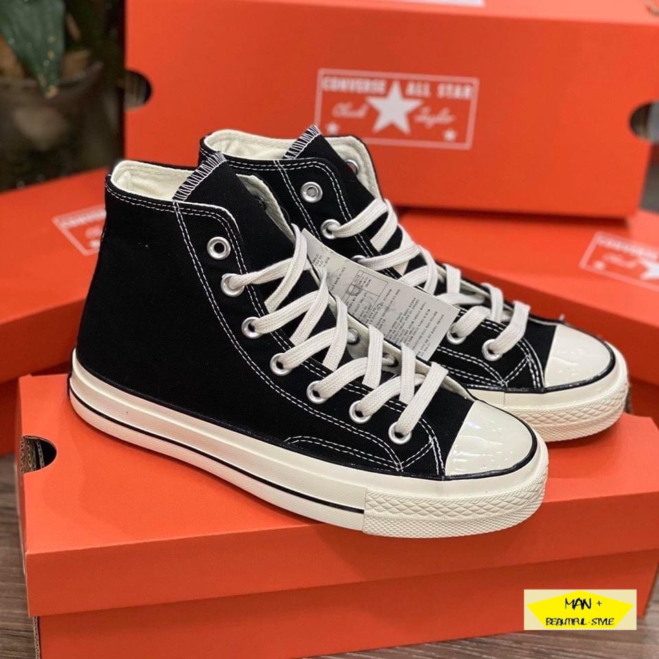 (SALE CỰC SỐC) Giày thể thao cao cổ sneaker CONVERSE Chuck taylor All star 1970s Black