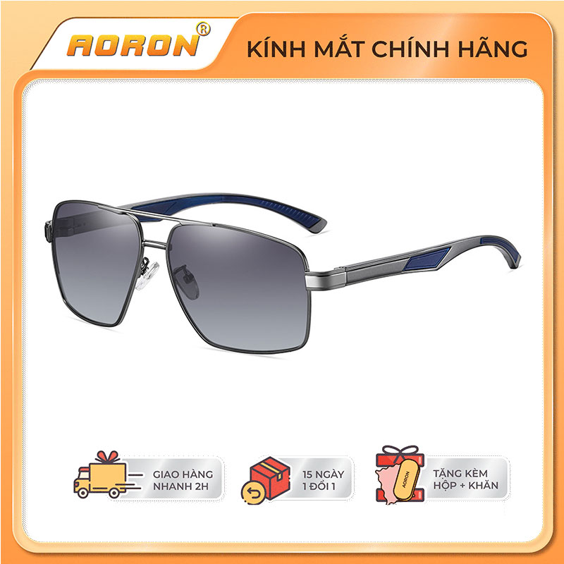 Kính mát nam, mắt kính nam thời trang nhiều màu, kính phân cực đổi màu đi ngày và đêm siêu tiện lợi ak050-aoron