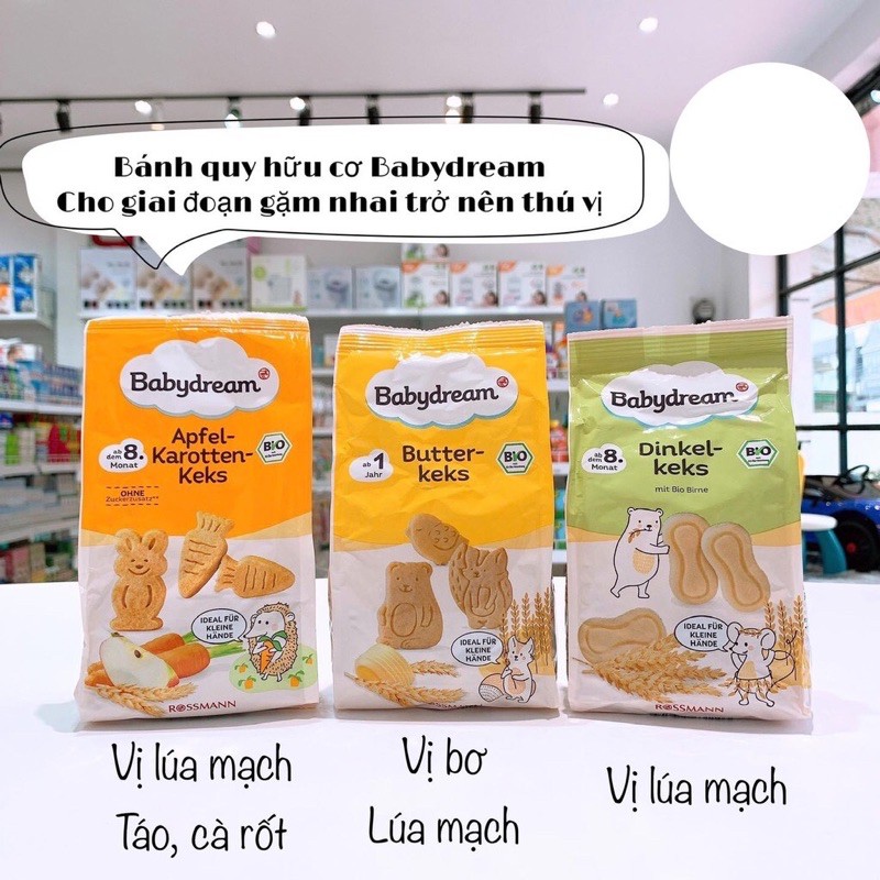 Bánh quy ăn dặm Baby Dream cho bé tập gặm nhấm