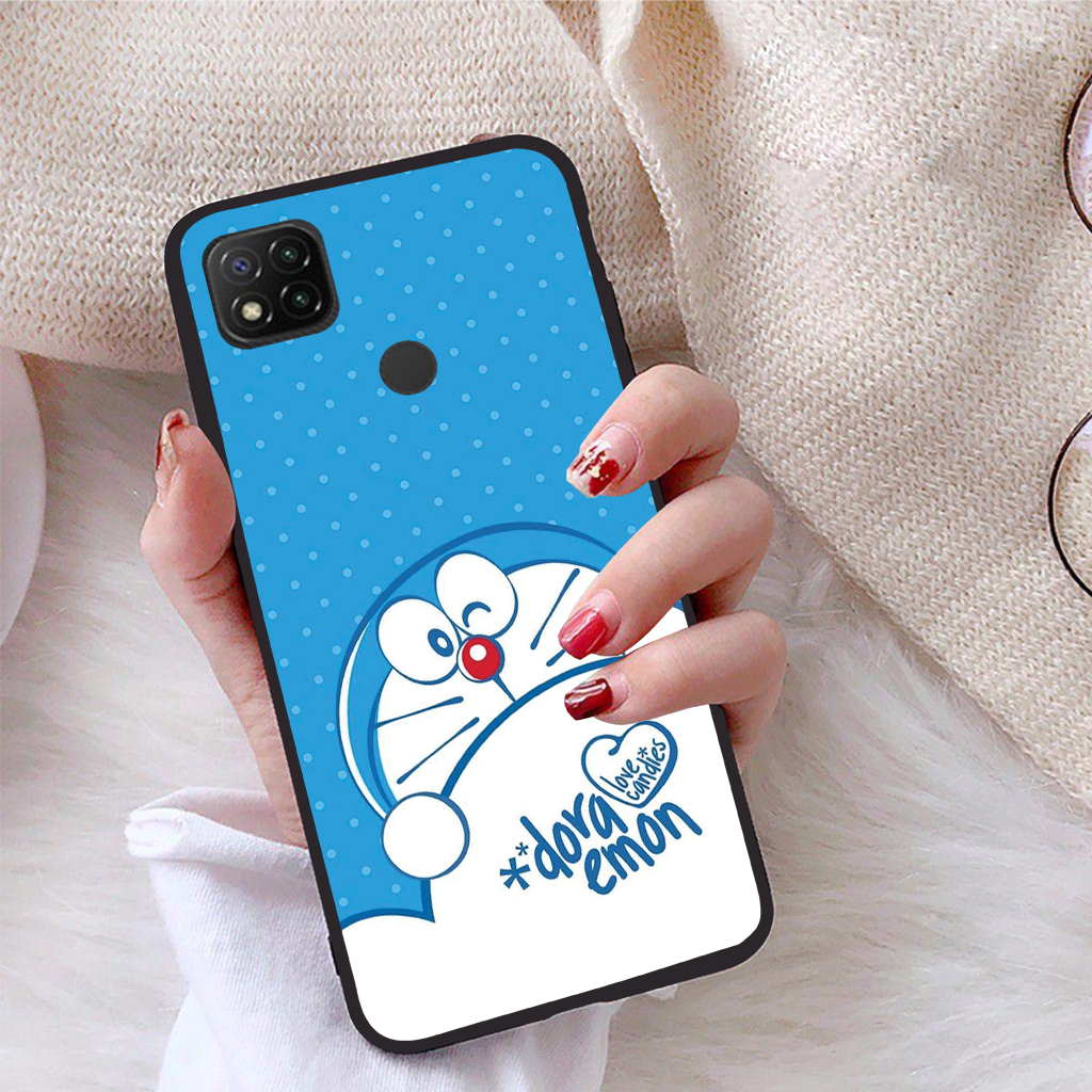 [HCM]Ốp lưng iCase dành cho Xiaomi Redmi 9C viền dẻo TPU BST Mèo Máy Thông Minh