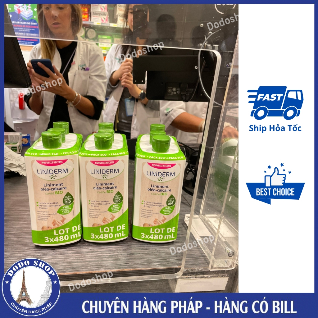 Kem thay bỉm Liniderm của Gilbert 480ml giúp mông khô thoáng, chống hăm, tiện lợi. Dung dịch thay bỉm liniment, liniderm_Dodoshop.com.vn