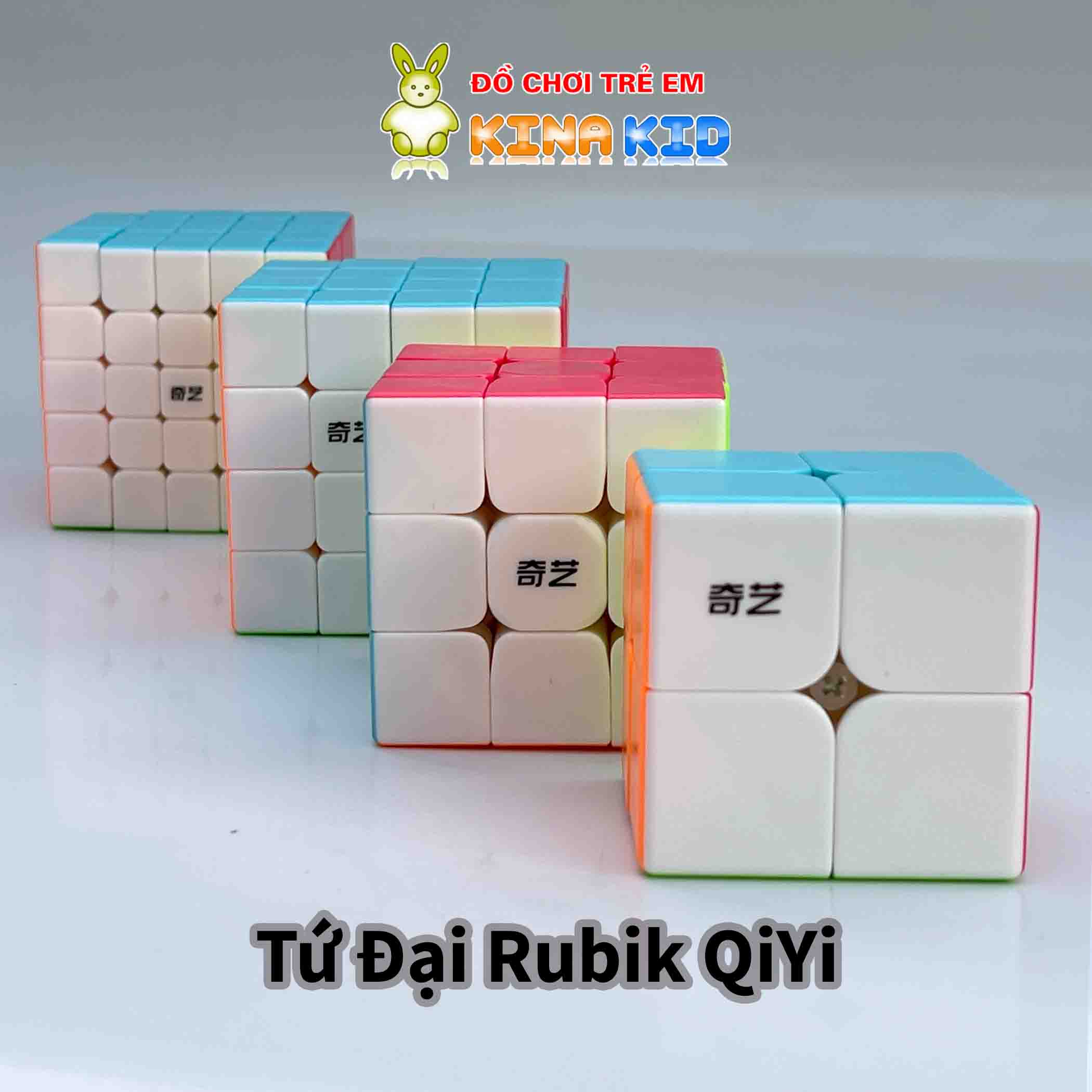 Rubik 3x3 QiYi rubik 2x2 rubik 4x4 rubik 5x5 Magic Cube Rubic Stickerless Trơn Mượt Bẻ Góc Tốt