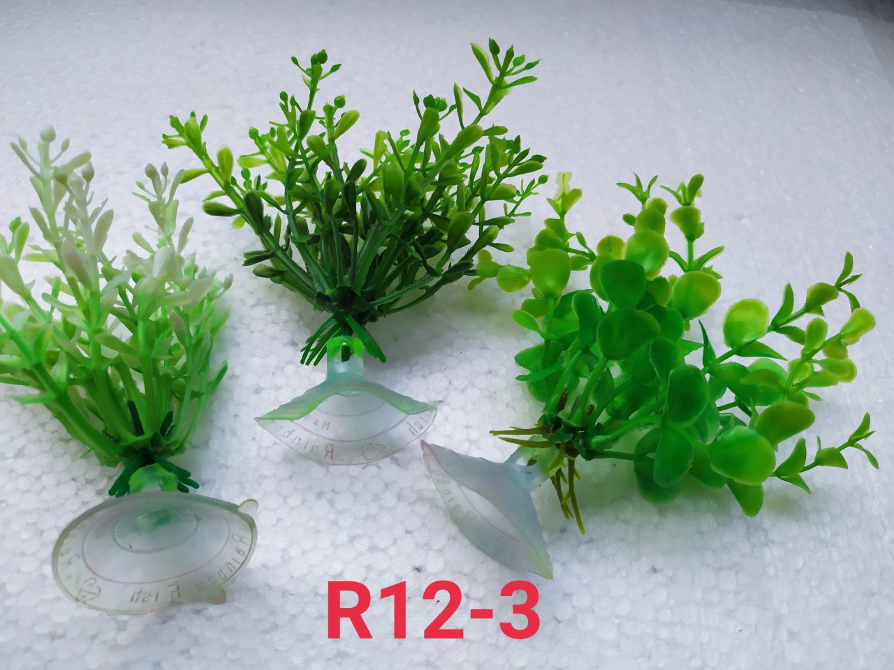 [HCM][R12-3] Bộ 3 cây nhựa đế nhựa trang trí hồ cá-bể cá cảnh.