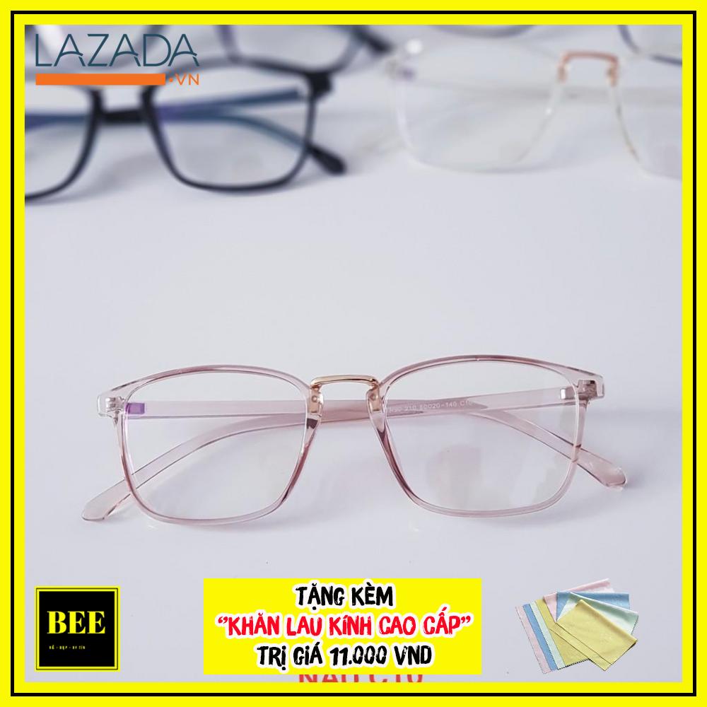 Kính thời trang nữ bee194 giả cận gọng dẻo hàn quốc cực đẹp + tặng kèm khăn lau mắt kính cao cấp trị giá 11k