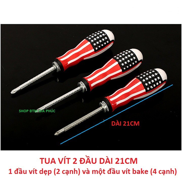 Tua vít 2 đầu dài 210mm