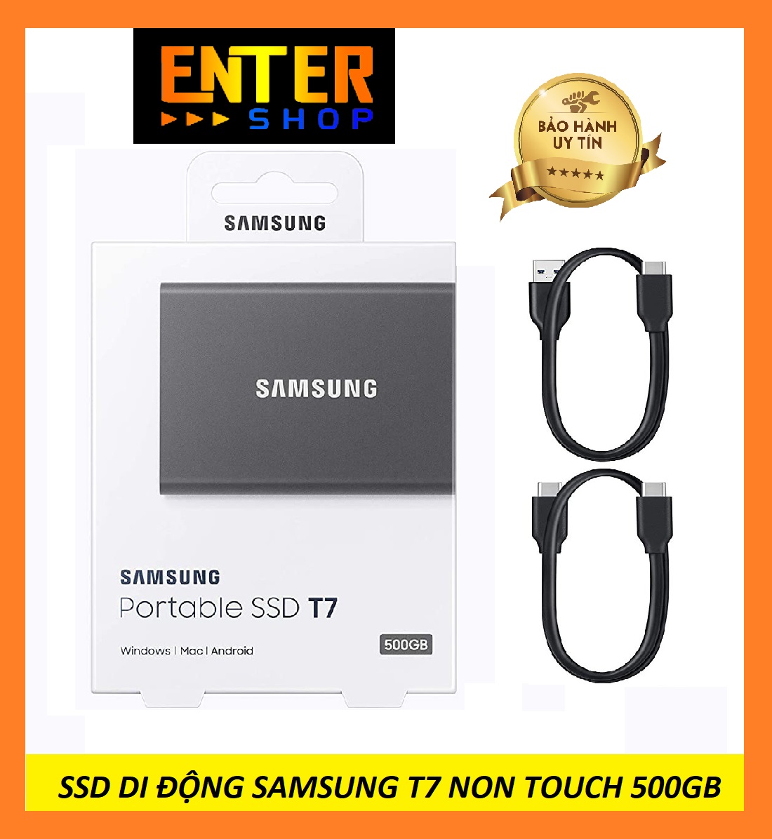 Ổ Cứng Di Động SSD Samsung T7 Touch và non touch 500Gb USB Type-C 3.2 Gen 2