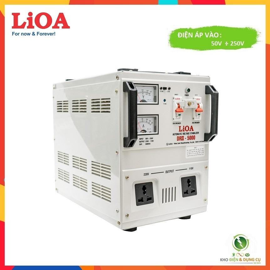 Ổn áp 5,0kva lioa drii - 5000 ii điện áp vào 50v - 250v