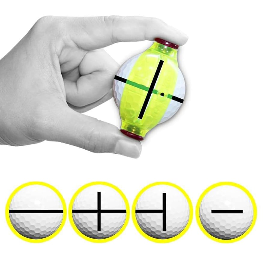 [TIỆN LỢI] Kẻ Line Bóng Golf 360 Rotate Golf Ball Liner Thương Hiệu Birdie 79 Hàn Quốc