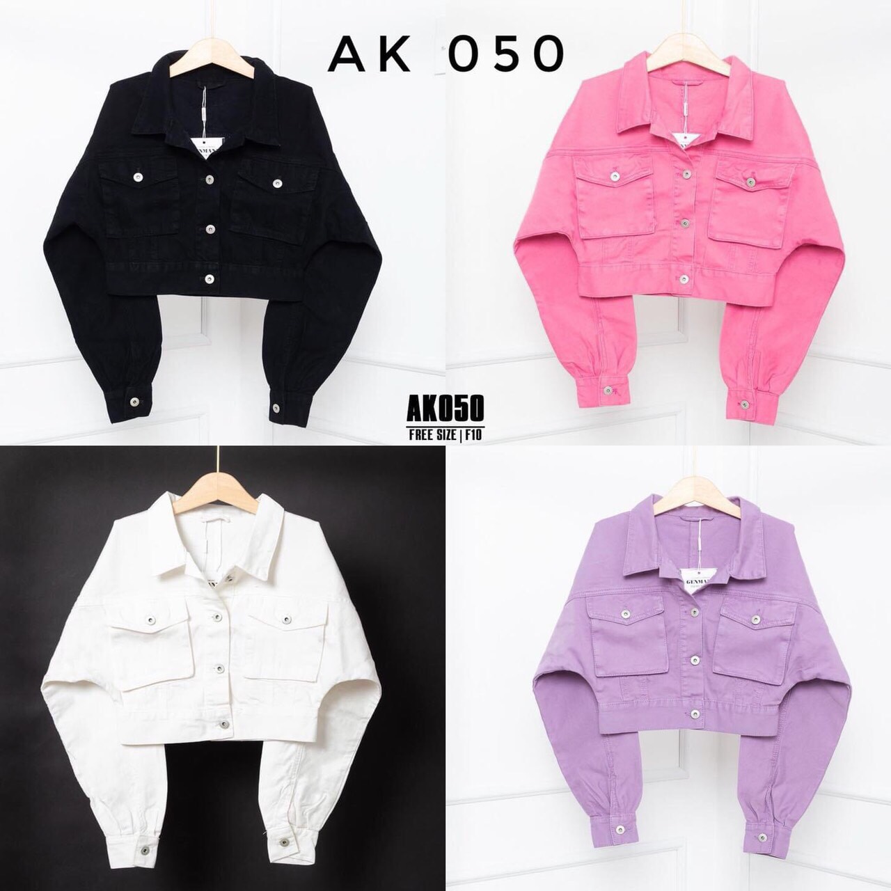 [HCM]ÁO KHOÁC KAKI JEAN NỮ UNISEX 4 MÀU CƠ BẢN DỄ PHỐI ĐỒ