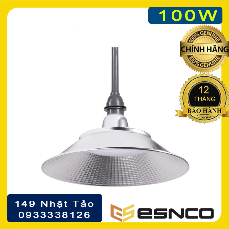 Đèn Led Nhà Xưởng Chống Nước 50W 100W Esnco chống nước chống bụi siêu bền chuyên dùng cho chiếu sáng ngoài trời