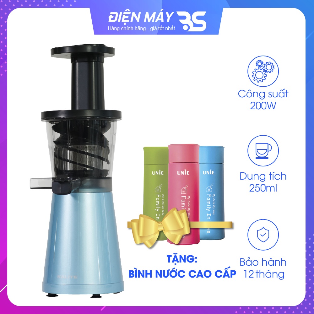 Máy ép chậm Kalite KL 530, máy ép hoa quả công suất 200W, dung tích cối 250ml, nhỏ gọn và ép kiệt